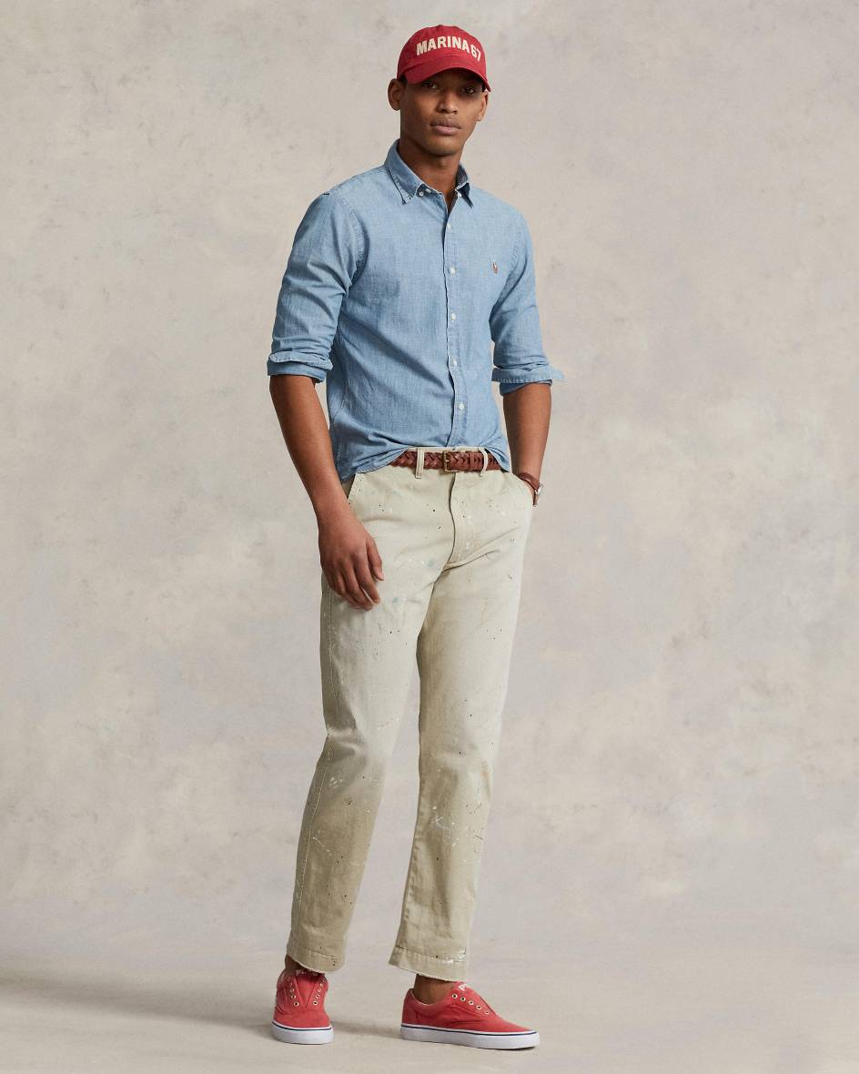 Polo Ralph Lauren Jeanshemd Slim Fit Discount Store für neue Produkte
