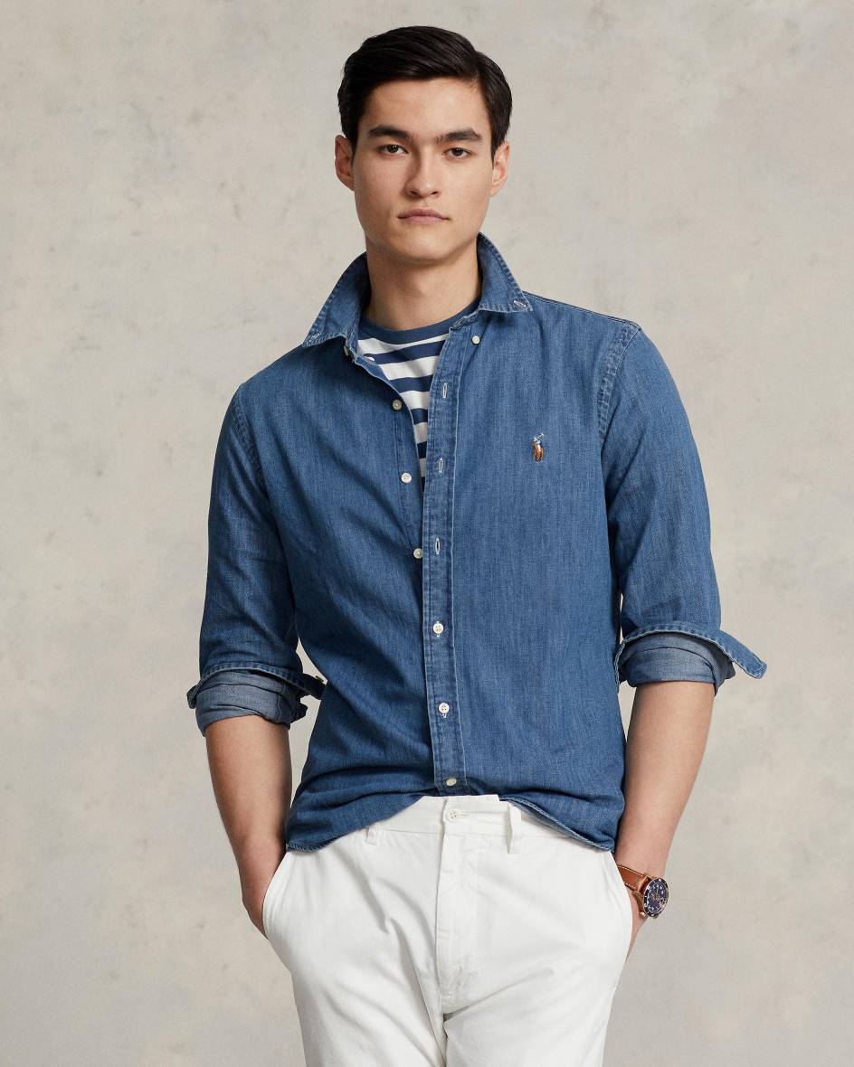 Polo Ralph Lauren Jeanshemd Slim Fit 50% Rabatt mit kostenlosem Versand