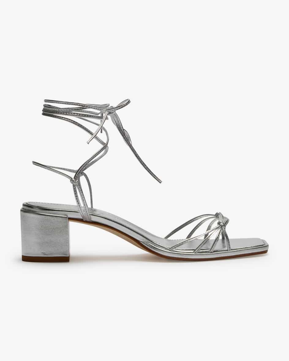 Aeyde Serafina Laminated Nappa Riemchensandalen