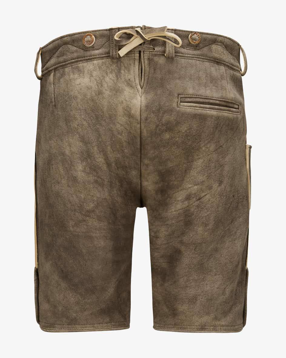 LODENFREY Wildleben Lederhose kurz aus Hirschleder Rabatt