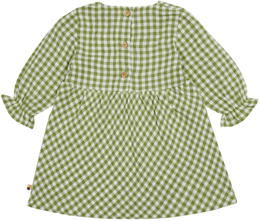 Loud Proud Musselin Kleid mit Karo Sonderangebote