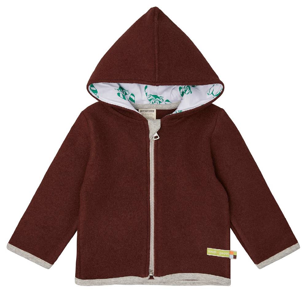 Loud Proud Wollfleece-Jacke mit Kapuze Letzte 3 Tage