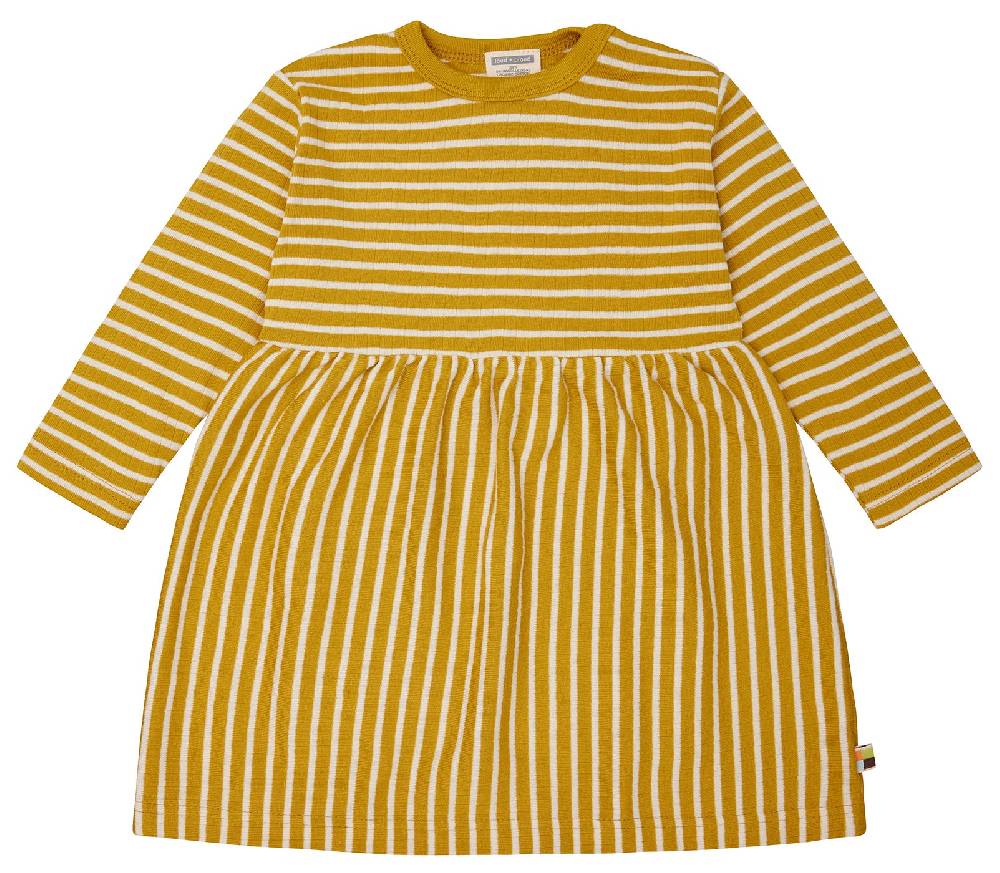 Loud Proud Kleid langarm gestreift mit Rippe Online