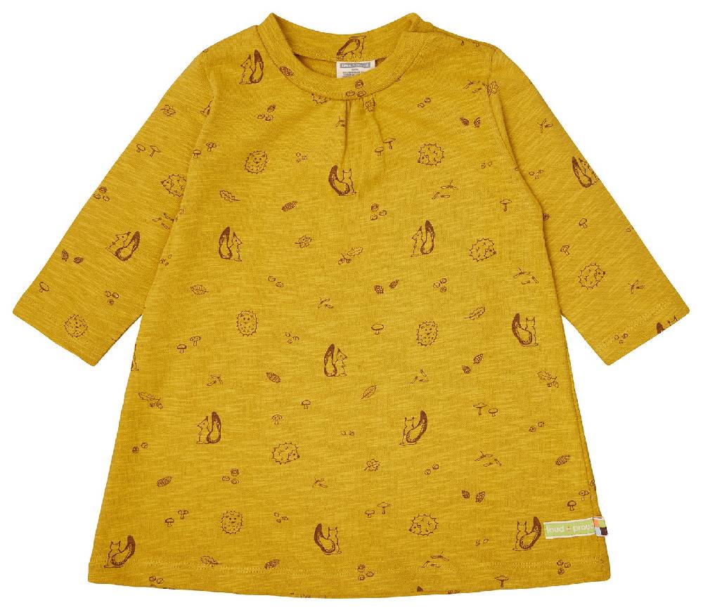 Loud Proud Kleid Slub Jersey mit Druck Schlussverkauf