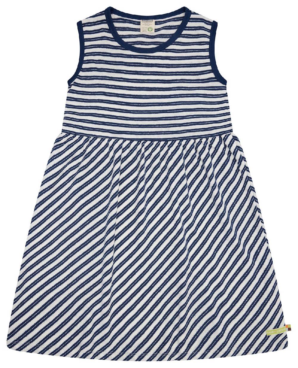 Loud Proud Kleid Streifen mit Leinen Großer Ausverkauf