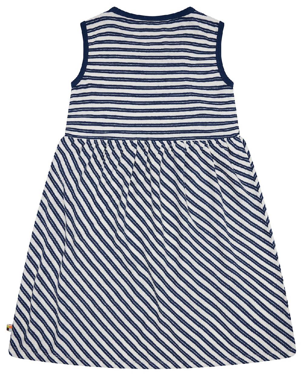 Loud Proud Kleid Streifen mit Leinen Großer Ausverkauf