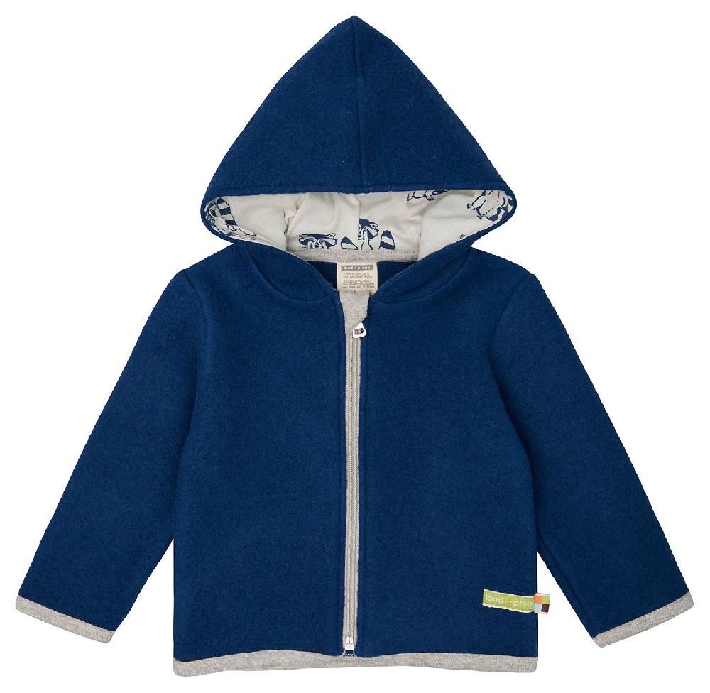 Loud Proud Wollfleece-Jacke mit Kapuze Exklusivangebot