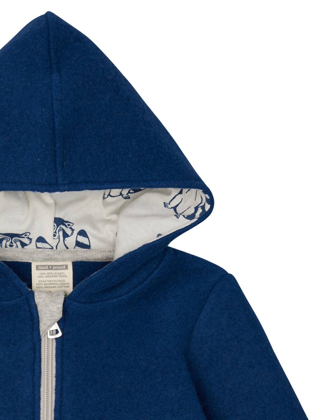 Loud Proud Wollfleece-Jacke mit Kapuze Exklusivangebot