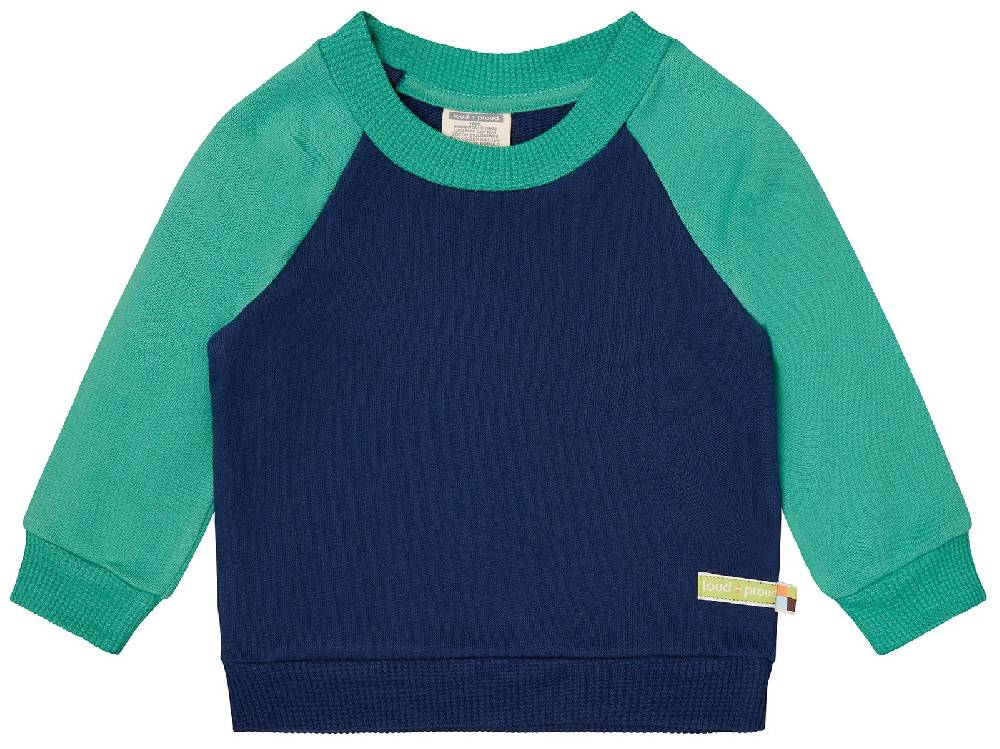 Loud Proud Sweatshirt mit Raglanärmeln Sonderangebot der Fabrik