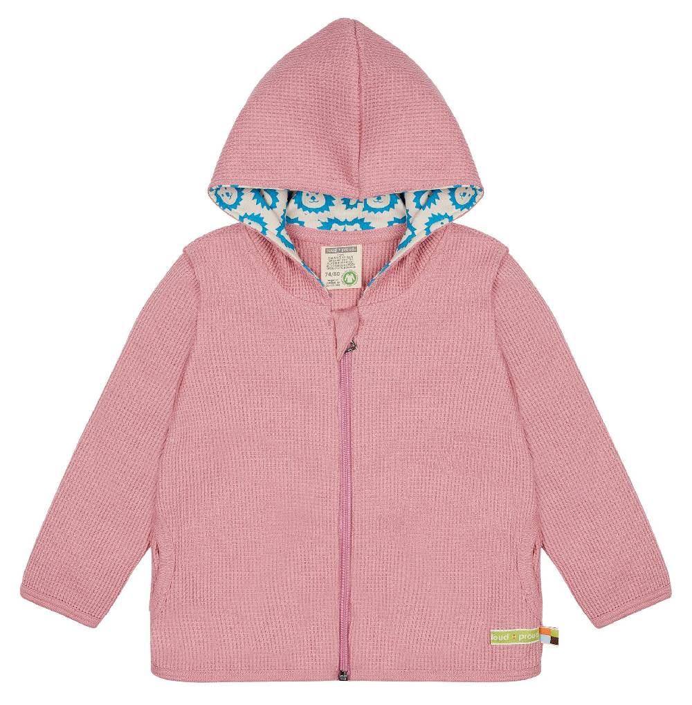 Loud Proud Kapuzenjacke in Waffelstruktur Tiefpreis