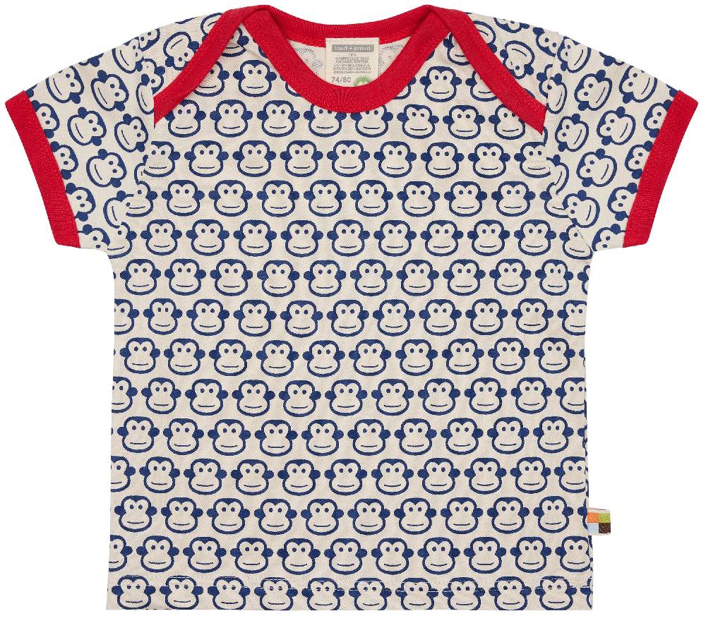 Loud Proud T-Shirt mit Druck Affen