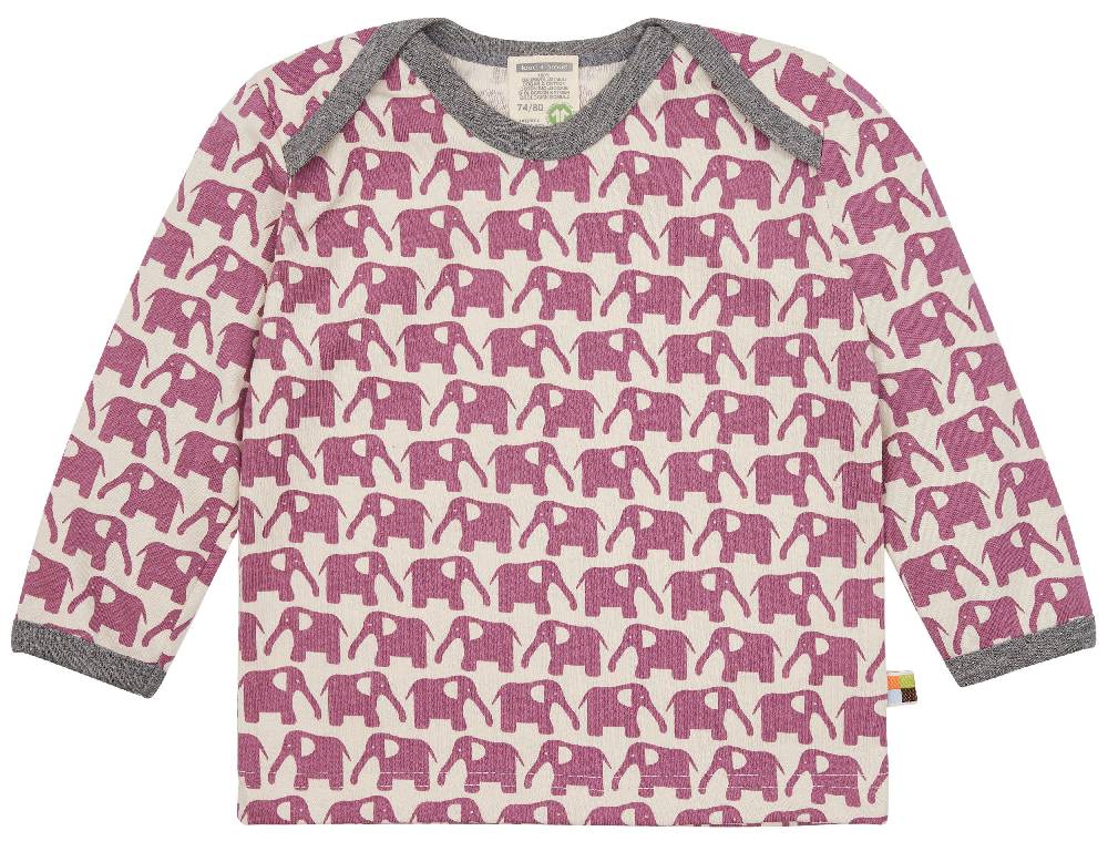Loud Proud Shirt Langarm mit Druck Elefanten