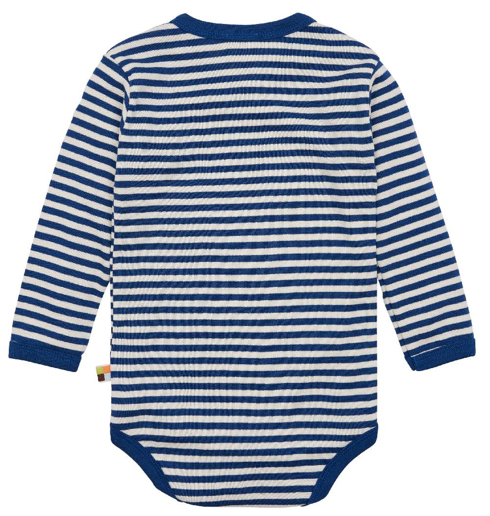 Loud Proud Wickelbody langarm gestreift mit Rippe Flash Sale