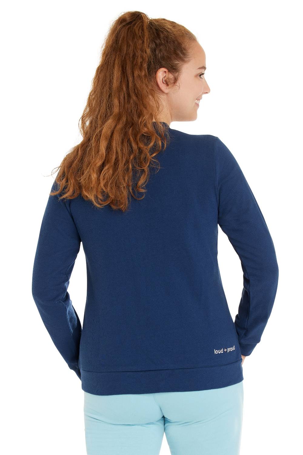 Loud Proud Damen Sweat Strukturmuster Tiefpreis