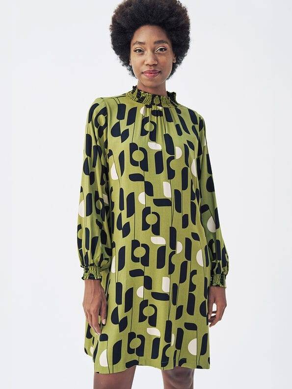 Mademoiselle YéYé A-Linien Kleid aus Ecovero by Lenzing Heißer Verkauf