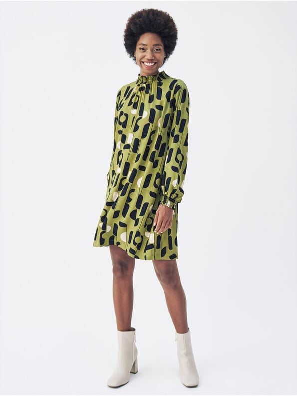 Mademoiselle YéYé A-Linien Kleid aus Ecovero by Lenzing Heißer Verkauf