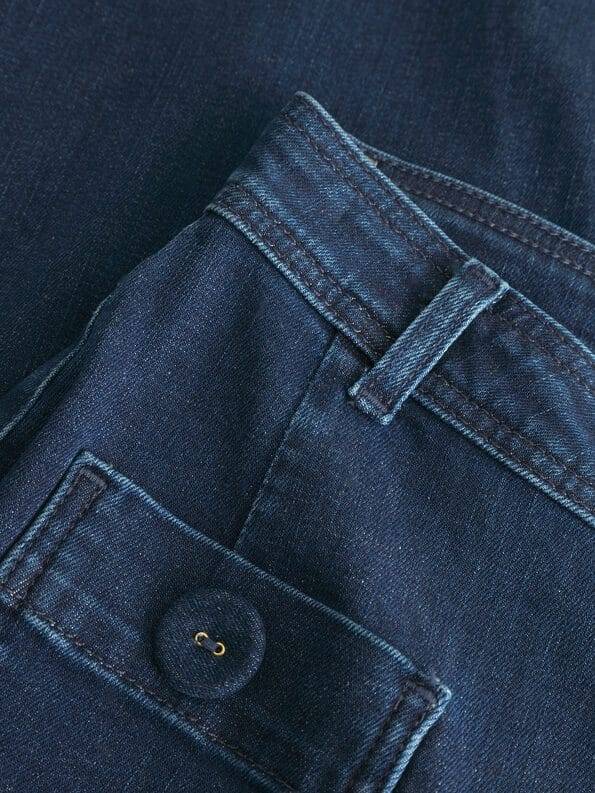 Mademoiselle YéYé Jeans Hose mit aufgesetzten Taschen aus Bio-Baumwolle Online Outlet