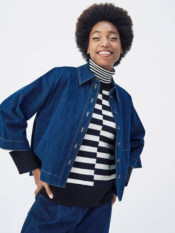 Mademoiselle YéYé Jeans Overshirt aus Bio-Baumwolle Bestseller