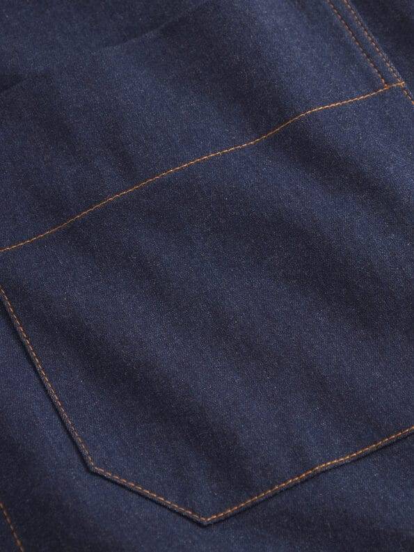 Mademoiselle YéYé Jeans Pinafore-Kleid mit Reißverschluss aus Bio-Baumwolle Riesige Ersparnisse