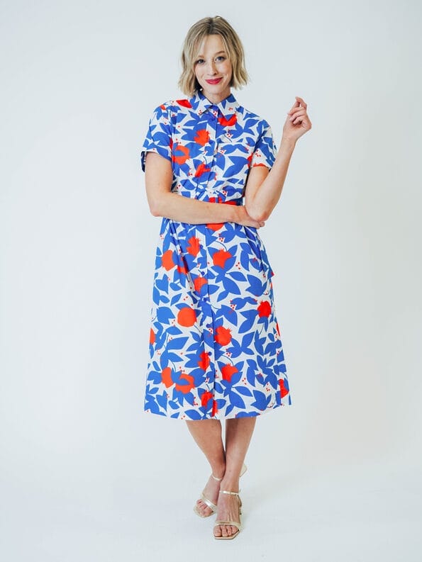 Mademoiselle YéYé Hemdblusenkleid aus Bio-Baumwolle Auslauf
