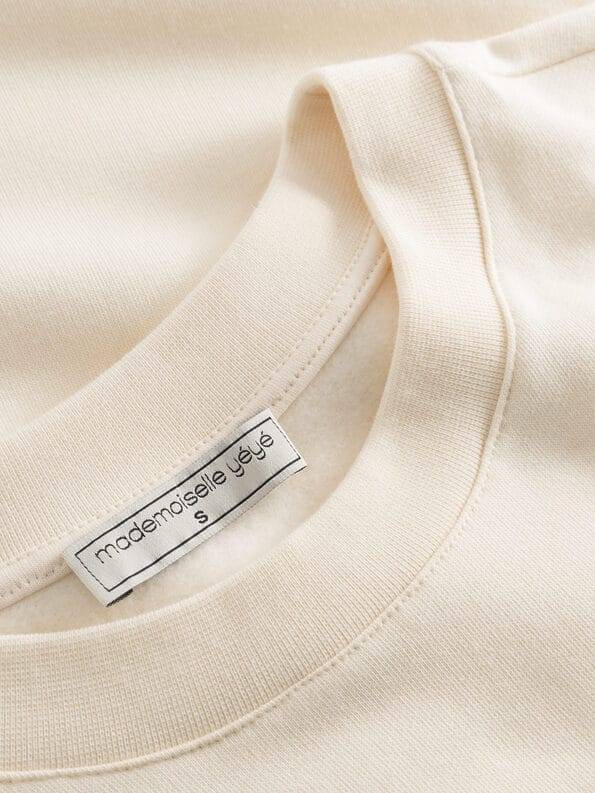 Mademoiselle YéYé Kurzarm Sweater aus Bio-Baumwolle Neueste Mode