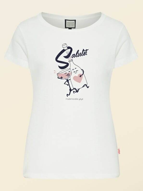 Mademoiselle YéYé Salute! GOTS T-Shirt Speichern exportieren