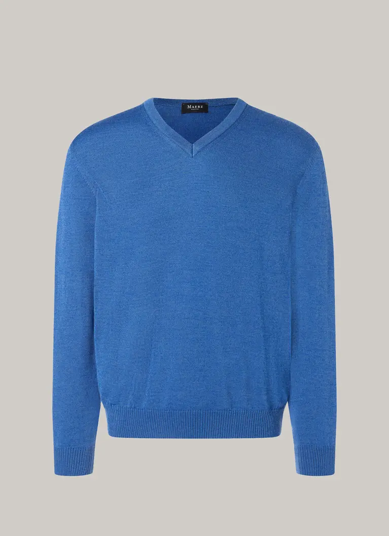Maerz Muenchen V-Pullover100% MerinowolleArt. Nr. 490400-355 Online Outlet
