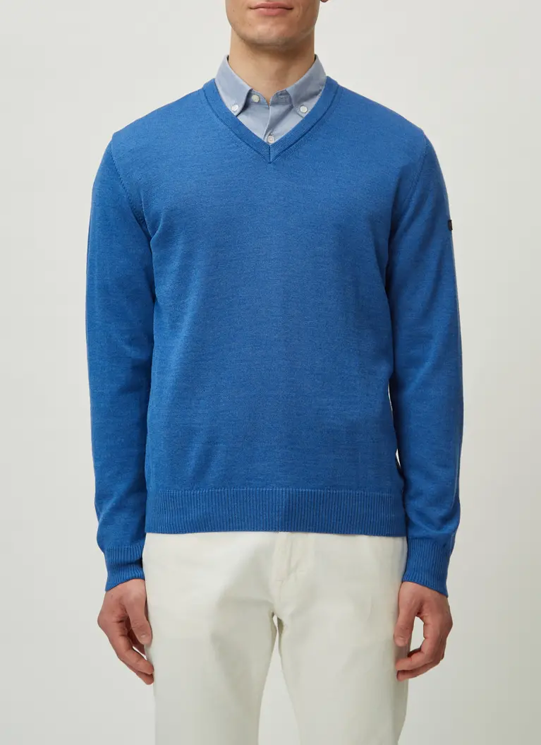 Maerz Muenchen V-Pullover100% MerinowolleArt. Nr. 490400-355 Online Outlet