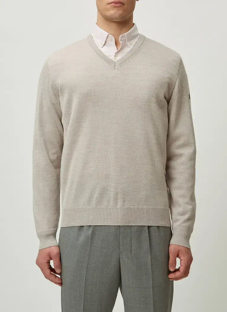 Maerz Muenchen V-Pullover100% MerinowolleArt. Nr. 490400-148 Exklusive Angebote