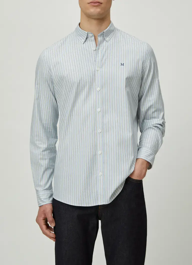 Maerz Muenchen Button Down HemdBaumwollmischungArt. Nr. 744901-334 Große Rabatte