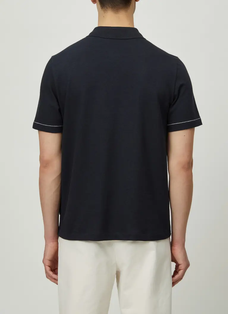 Maerz Muenchen PoloshirtBaumwoll-Leinen-MixArt. Nr. 661400-399 Online Shopping