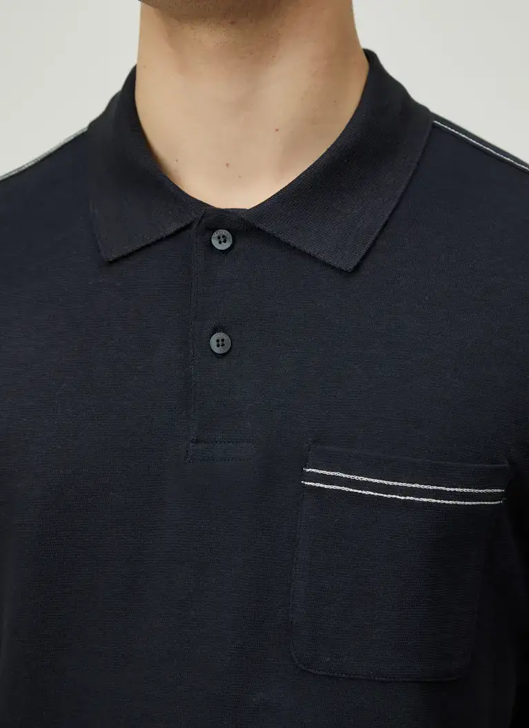 Maerz Muenchen PoloshirtBaumwoll-Leinen-MixArt. Nr. 661400-399 Online Shopping