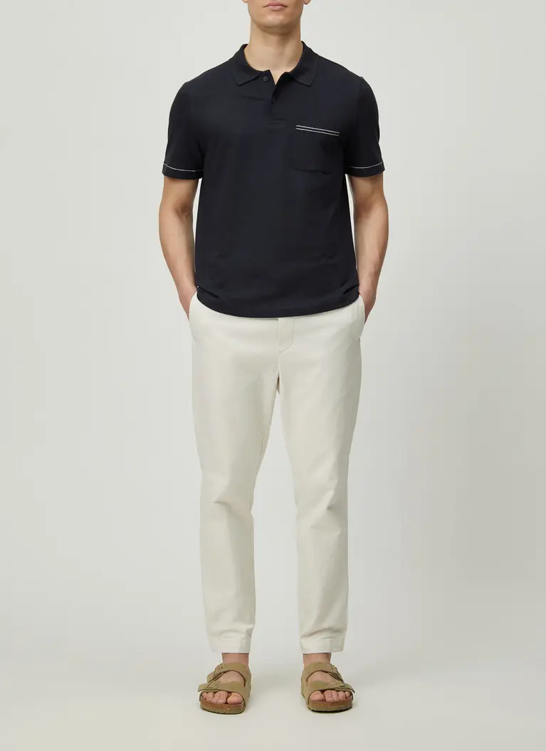 Maerz Muenchen PoloshirtBaumwoll-Leinen-MixArt. Nr. 661400-399 Online Shopping