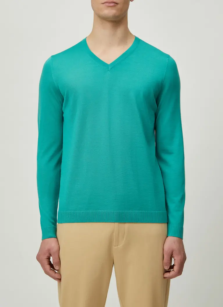 Maerz Muenchen V-Pullover100% MerinowolleArt. Nr. 403800-216 Neueste Mode