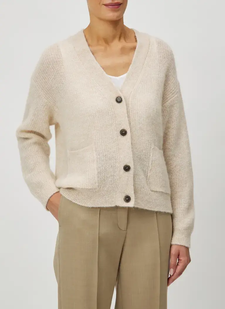 Maerz Muenchen StrickjackeAlpaka-Mohair-MixArt. Nr. 238700-112 Super Sparpreis