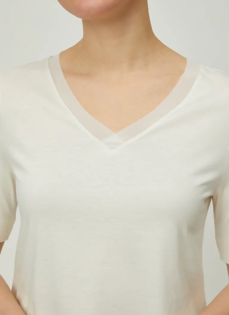 Maerz Muenchen V-ShirtBaumwoll-Modal-MischungArt. Nr. 120500-505 Flash Sale