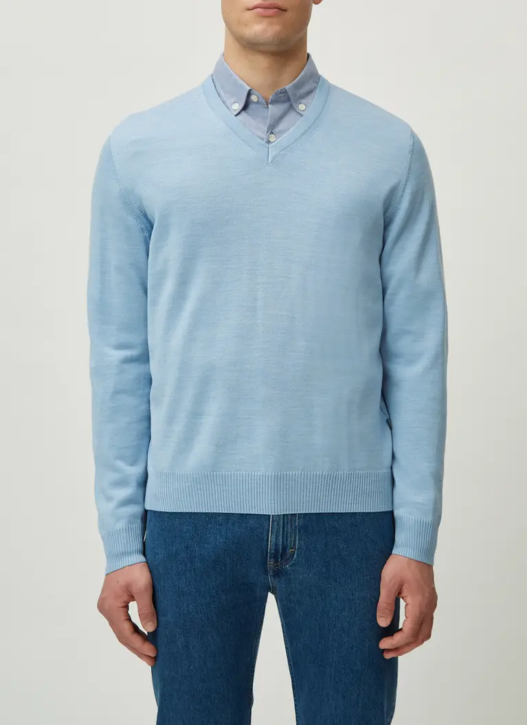 Maerz Muenchen V-Pullover100% MerinowolleArt. Nr. 490490-328 Discount Store für neue Produkte