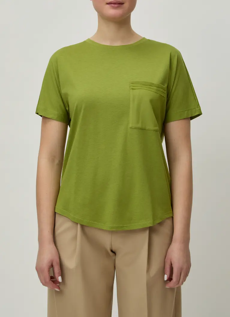 Maerz Muenchen RundhalsshirtBaumwoll-Modal-MischungArt. Nr. 125300-282 Auslauf