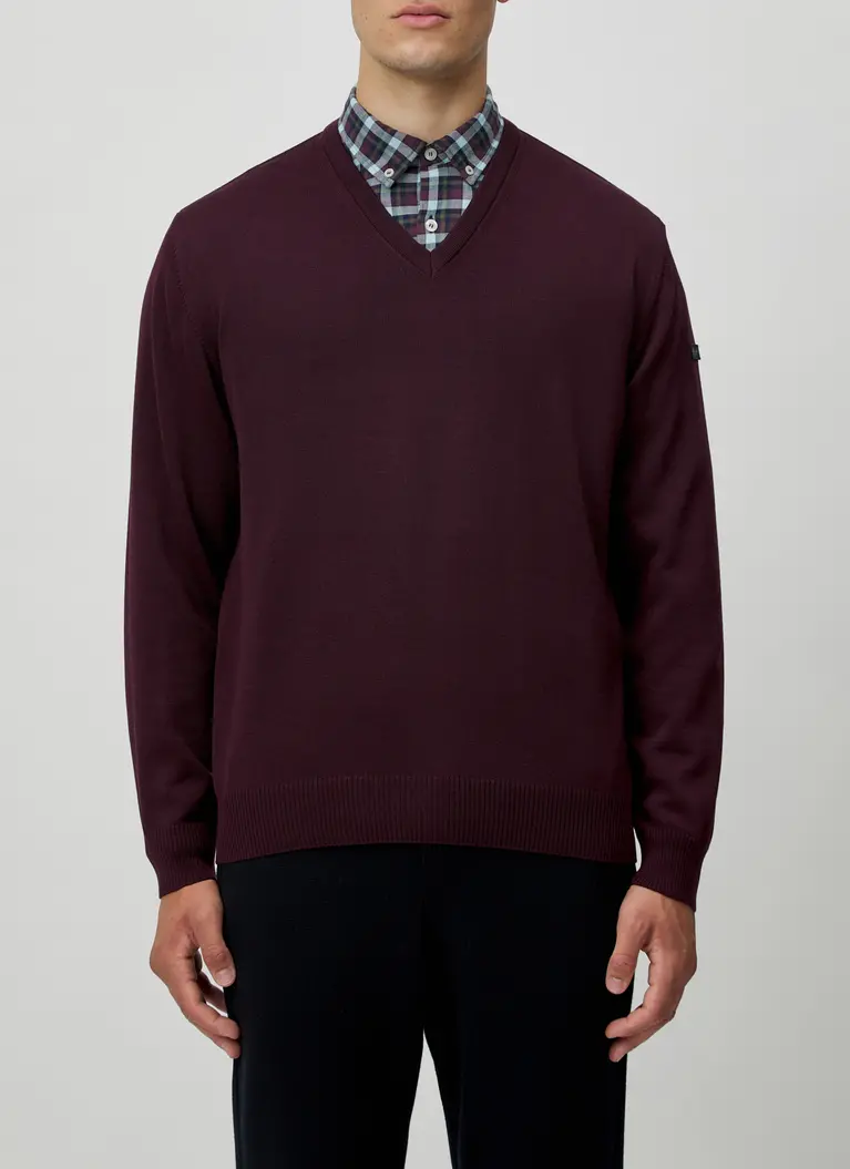 Maerz Muenchen V-Pullover100% MerinowolleArt. Nr. 490400-488 Fabrikladen