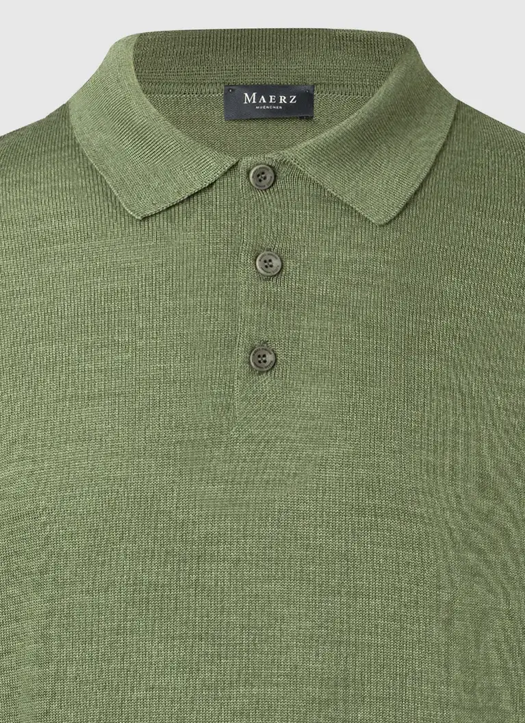 Maerz Muenchen Polokragenpullover100% MerinowolleArt. Nr. 490700-228 Online Shopping