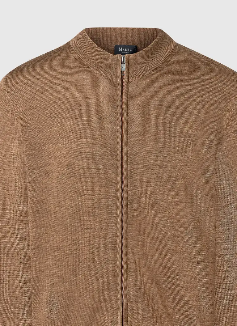 Maerz Muenchen Stehkragen-Zipper100% MerinowolleArt. Nr. 595400-170 Nur für heute