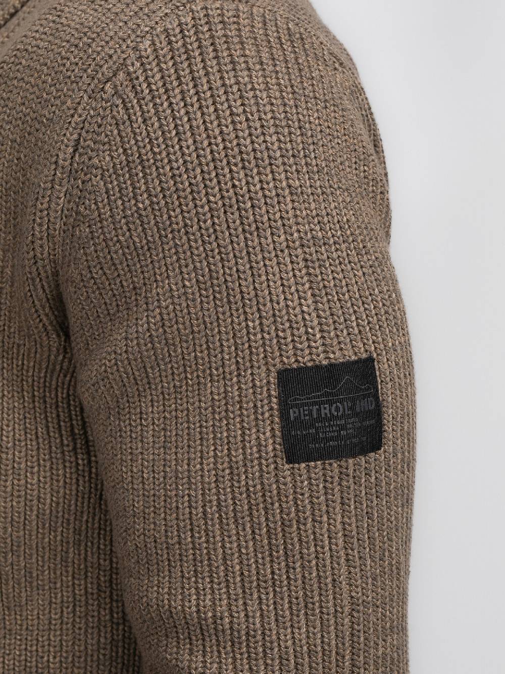 Petrol Industries M-3040-KWC282 Men Knitwear Collar Cardigan (7140 Oak) Jubiläumsangebot