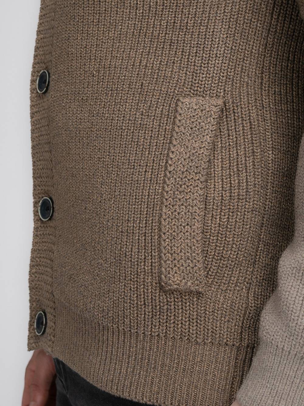 Petrol Industries M-3040-KWC282 Men Knitwear Collar Cardigan (7140 Oak) Jubiläumsangebot