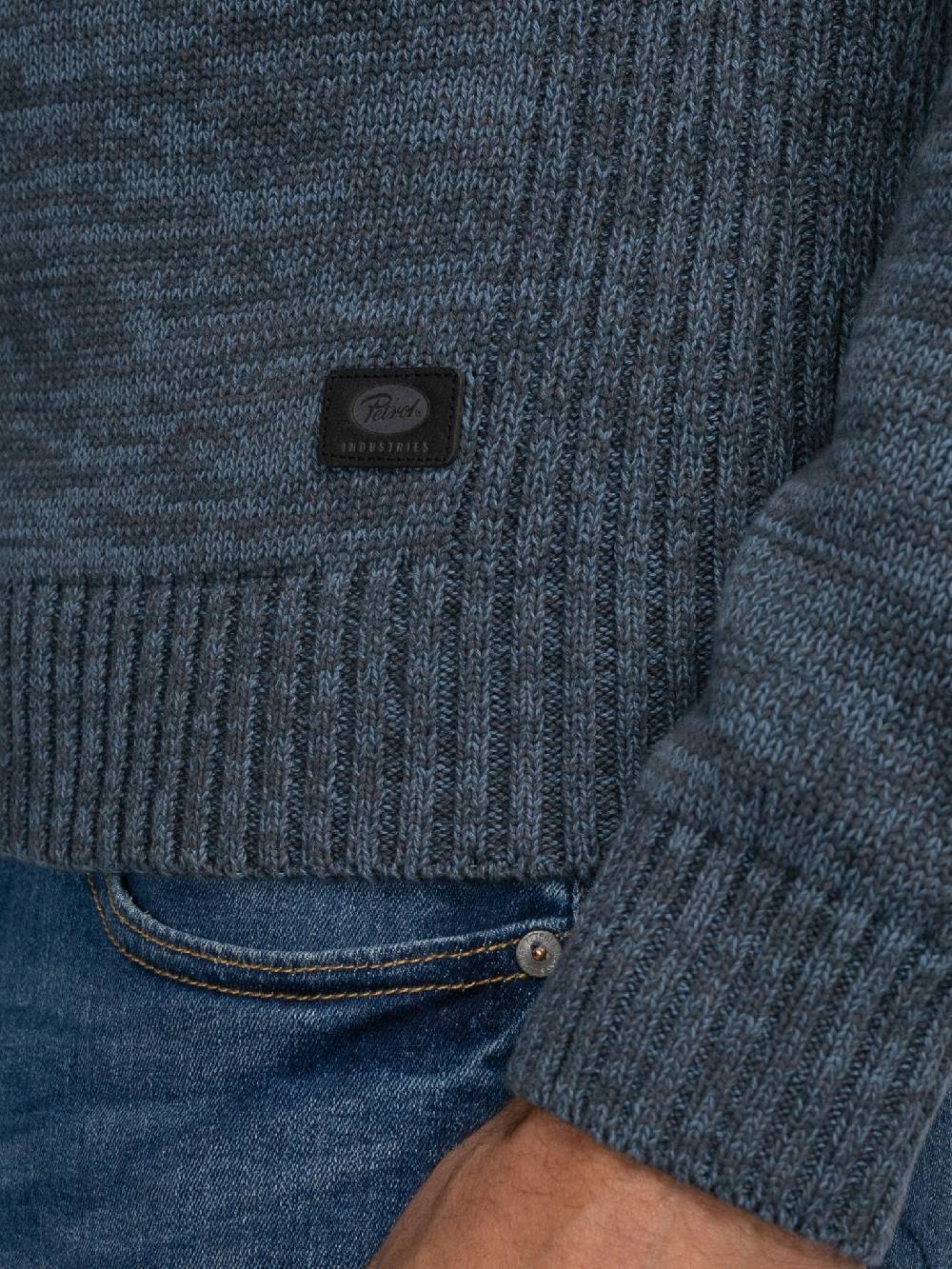 Petrol Industries M-3040-KWC206 Men Knitwear Collar (5183 Light Shadow) Top Angebot