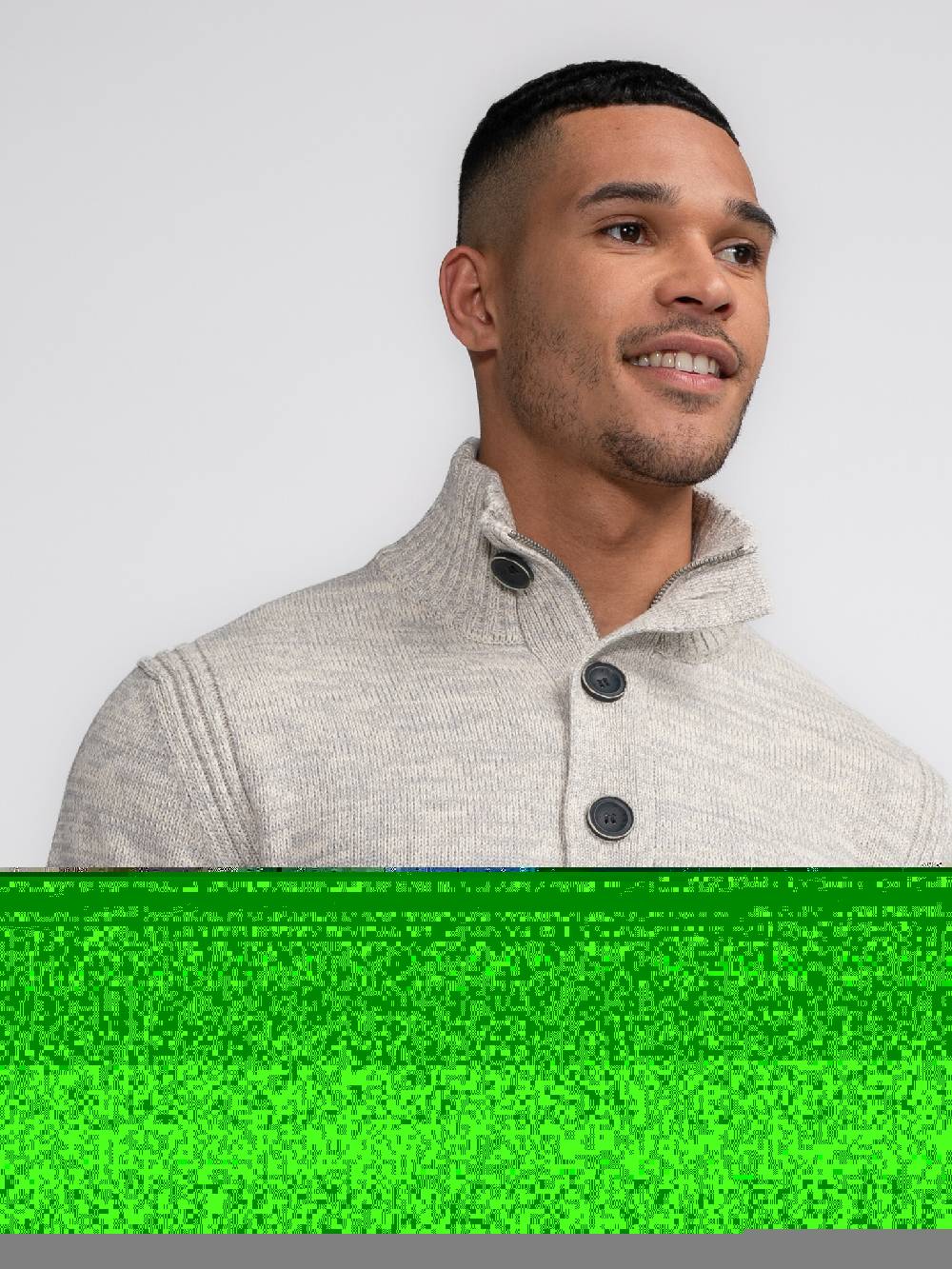 Petrol Industries M-3040-KWC206 Men Knitwear Collar (0009 Antique White) Große Rabatte