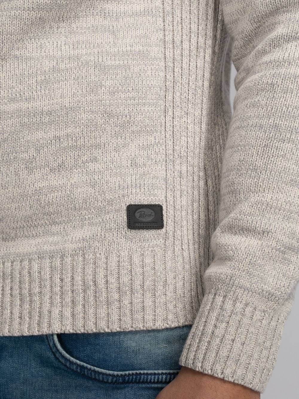Petrol Industries M-3040-KWC206 Men Knitwear Collar (0009 Antique White) Große Rabatte