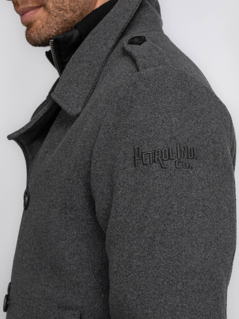 Petrol Industries M-3040-JAC102 Men Jacket Wool (9080 Steal Melee) Neuheiten