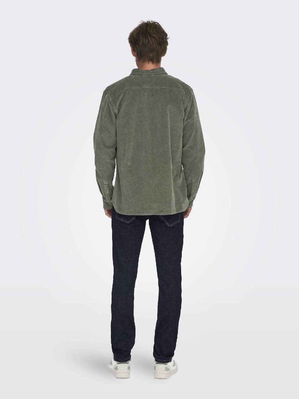 Only & Sons ONSMICHAEL 18W REG CORD STRETCH LS (Castor Gray) Kauf eins, bekomm eins gratis