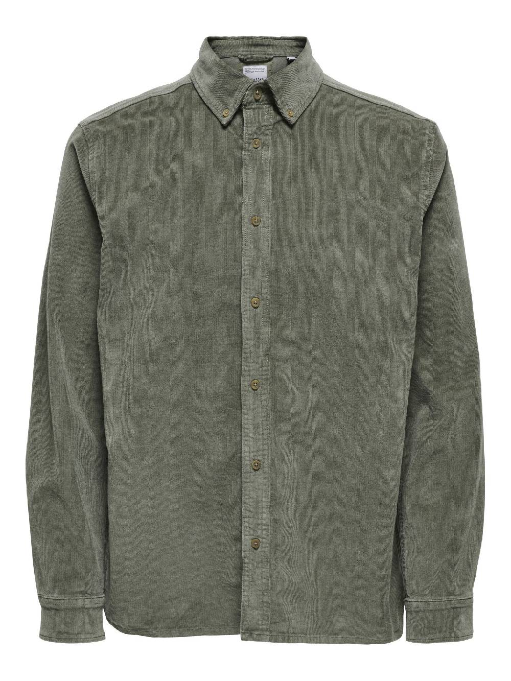 Only & Sons ONSMICHAEL 18W REG CORD STRETCH LS (Castor Gray) Kauf eins, bekomm eins gratis