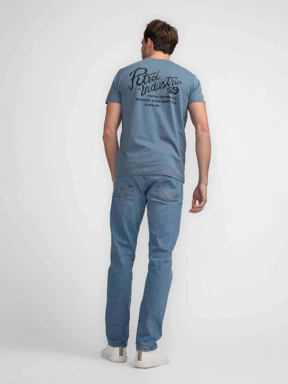 Petrol M-3040-TSR662 Men T-Shirt SS Classic Print (5183 Light Shadow) Tägliche Deals